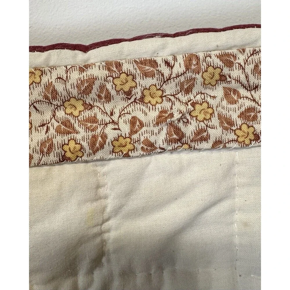 Vintage 90s Handmade Heart to Heart Quilt Wall Hanging - Quilted Textile
